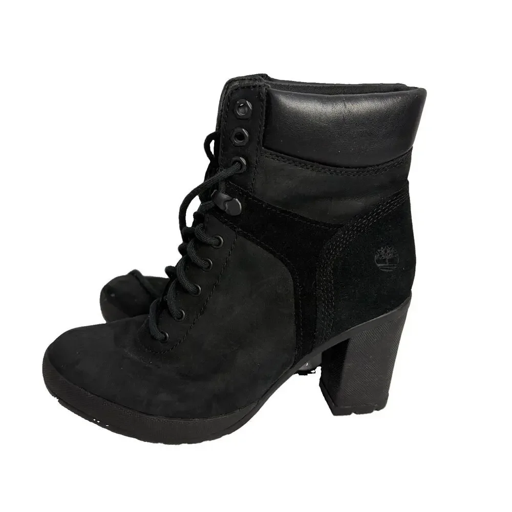 Timberland Women's Black Suede Boots Size 7